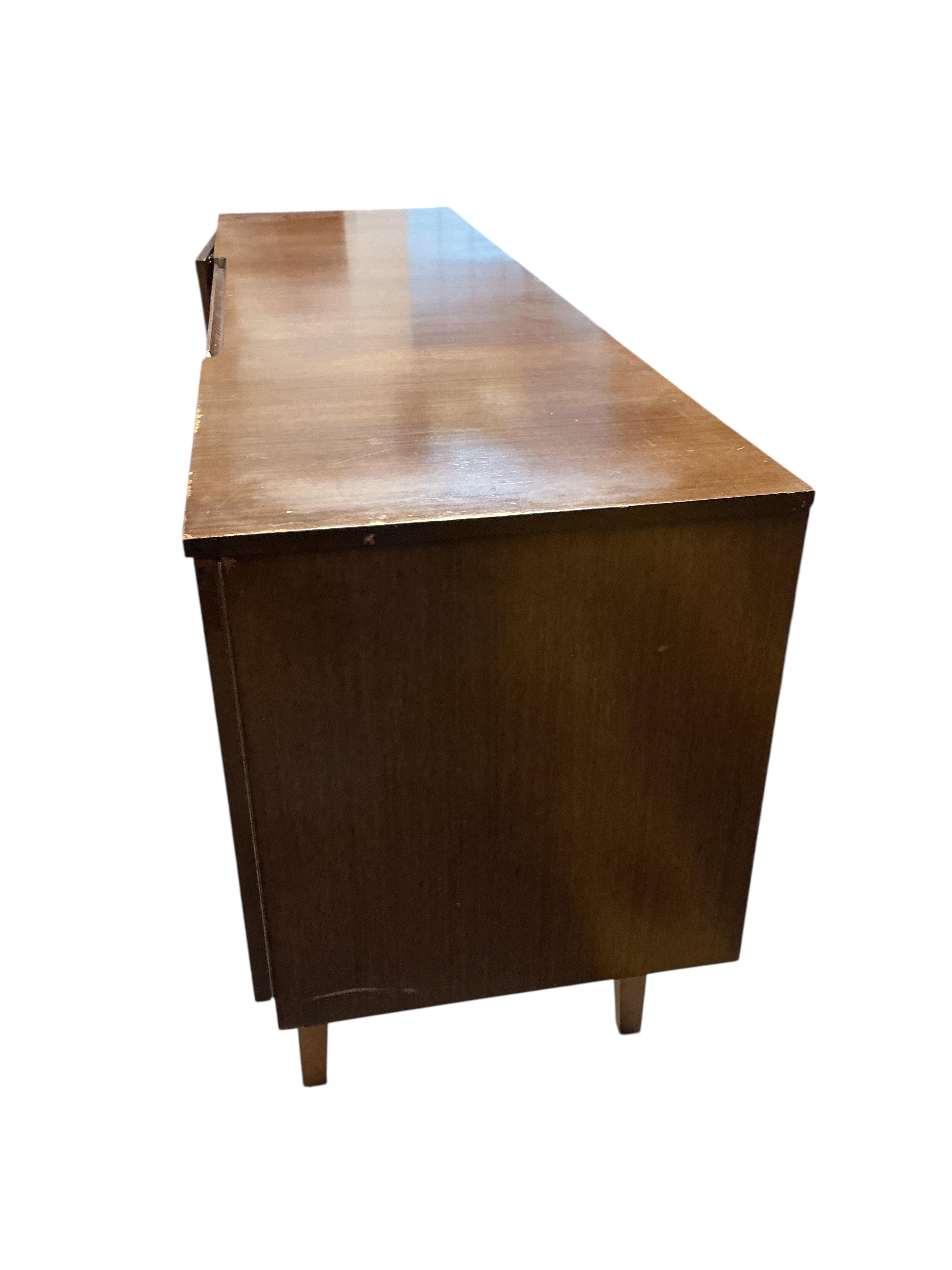 A mid century 'Beautility' teak sideboard, width 160cm, 46cm, height 79cm